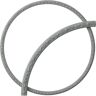 Ekena Millwork 52 in. Kent Ceiling Ring (1/4 of Complete Circle)