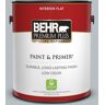 BEHR PREMIUM PLUS 1 gal. #750E-3 Skyline Steel Flat Low Odor Interior Paint & Primer