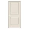 JELD-WEN 24 in. x 80 in. Primed Right-Hand C2020 2-Panel Square Top Premium Composite Single Prehung Interior Door
