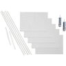 Fasade Skyline 24 in. x 18 in. x 0.028 in. Vinyl Decorative Wall Tile Backsplash Matte White 15 sq. ft. Kit