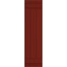Ekena Millwork 16 1/8" x 40" True Fit PVC Three Board Joined Board-n-Batten Shutters, Pepper Red (Per Pair)