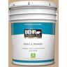 BEHR PREMIUM PLUS 5 gal. #ICC-61 Toasted Grain Satin Enamel Low Odor Interior Paint & Primer