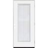 Steves & Sons Legacy 32 in. x 80 in. Left-Hand/Outswing Full Lite Clear Glass Mini-Blind White Primed Fiberglass Prehung Front Door