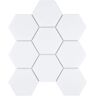 Merola Tile Metro Super 4 in. Hex Matte White 10 in. x 11-1/2 in. Porcelain Mosaic Tile (8.2 sq. ft./Case)