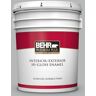 BEHR PREMIUM PLUS 5 gal. #N460-3 Lunar Surface Hi-Gloss Enamel Interior/Exterior Paint