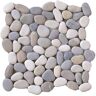 EMSER TILE Flat Venetian Medici 12 in. x 12 in. x 9.65 mm Pebble Blend Mesh-Mounted Mosaic Tile (1 sq. ft / piece)