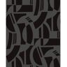 Scott Carter Black Flocked Geometric Flock Non-Pasted Non-Woven Paper Wallpaper