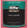 BEHR PREMIUM PLUS 1 qt. #P150-5 Kiss and Tell Semi-Gloss Enamel Exterior Paint & Primer