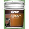 BEHR 5 gal. #M390-5 Sage Garden Flat Multi-Surface Exterior Roof Paint