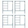 MetalTech Saferstack 6.4 ft. x 5 ft. Mason Scaffold Frame (4-Pack)