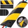 VEVOR 35.4 in. x 11.8 in. x 2.4 in. Cable Organizer 2-Channel Speed Bump 22,046 lbs. Load Cable Protector Ramp, 1-Pack