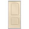 Masonite 36 in. x 80 in. Cheyenne 2-Panel Left Hand Inswing Painted Smooth Fiberglass Prehung Front Exterior Door No Brickmold