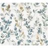 Candice Olson Joyful Eucalyptus Turquoise Wallpaper