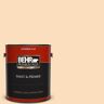 BEHR PREMIUM PLUS 1 gal. #M240-2 Pinch Of Pearl Flat Exterior Paint & Primer