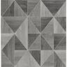 Advantage Simpson Grey Geometric Wood Strippable Roll (Covers 56.4 sq. ft.)