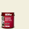 BEHR 1 gal. #GR-W01 White Wool Flat Masonry, Stucco and Brick Interior/Exterior Paint