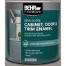 BEHR PREMIUM 1 qt. #HDC-AC-19 Grant Gray Semi-Gloss Enamel Interior/Exterior Cabinet, Door & Trim Paint