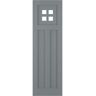 Ekena Millwork 12 in. x 47 in. True Fit San Antonio Mission Style Fixed Mount Flat Panel PVC Shutters Pair in Ocean Swell