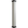 Ekena Millwork 16 in. x 18 ft. Knotty Pine Endurathane Faux Wood Non-Tapered Square Column Wrap w/ Faux Iron Capital & Base