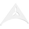 Ekena Millwork Pitch Naple 1 in. x 60 in. x 32.5 in. (12/12) Architectural Grade PVC Gable Pediment Moulding