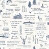 Chesapeake North Hills Navy Camping Quotes Paper Strippable Roll (Covers 56.4 sq. ft.)