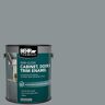 BEHR PREMIUM 1 gal. #HDC-NT-27 Millennium Silver Semi-Gloss Enamel Interior/Exterior Cabinet, Door & Trim Paint