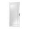 Andersen 3000-Series 36 in. x 80 in. White Right-Hand Full View Etched Interchangeable Aluminum Storm Door with Brass Hardware