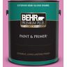 BEHR PREMIUM PLUS 1 gal. #P120-3 High Maintenance Semi-Gloss Enamel Exterior Paint & Primer