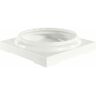 AFCO 12 in. Aluminum Standard Capital and Base with feature for Endura-Aluminum Fluted Round Columns