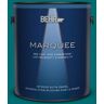 BEHR MARQUEE 1 gal. #MQ6-35 Teal Motif One-Coat Hide Satin Enamel Interior Paint & Primer