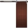 VeryCustom 36 in. x 84 in. Whatever Daddy-O Terrace Wood Sliding Barn Door with Hardware Kit in Black