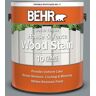 BEHR 1 gal. #HDC-NT-27 Millennium Silver Solid Color House and Fence Exterior Wood Stain