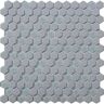 Apollo Tile Gray 11.8 in. x 12 in. Hexagon Polished Recycled Glass Mosaic Tile (4.92 sq. ft./Case)