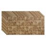 Fasade Border Fill 2 ft. x 4 ft. Glue Up Vinyl Ceiling Tile in Bermuda Bronze (40 sq. ft.)