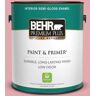 BEHR PREMIUM PLUS 1 gal. #130C-3 Raspberry Lemonade Semi-Gloss Enamel Low Odor Interior Paint & Primer