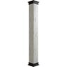 Ekena Millwork 18 in. x 8 ft. Pecky Cypress Endurathane Faux Wood Non-Tapered Square Column Wrap w/ Faux Iron Capital & Base