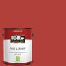 BEHR PREMIUM PLUS 1 gal. #170B-7 Red Tomato Flat Low Odor Interior Paint & Primer