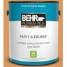 BEHR PREMIUM PLUS 1 gal. #M240-6 Stunning Gold Satin Enamel Low Odor Interior Paint & Primer