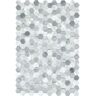 EMSER TILE Link White 12.01 in. x 17.99 in. Geometric Honed Marble Mosaic Tile (1.51 sq. ft./Each, Sold in a Case of 5 Pieces)