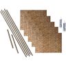 Fasade Ripple 18 in. x 24 in. Cracked Copper Vinyl Decorative Wall Tile Backsplash 15 sq. ft. Kit