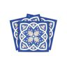 MI ALMA Blue and White A8 12 in. x 12 in. Vinyl Peel and Stick Tile (24 Tiles, 24 sq.ft./Pack)