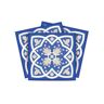 MI ALMA Blue and White A8 6 in. x 6 in. Vinyl Peel and Stick Tile (24 Tiles, 6 sq.ft./Pack)
