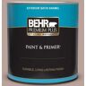 BEHR PREMIUM PLUS 1 qt. #N150-3 Cocoa Craving Satin Enamel Exterior Paint & Primer