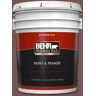 BEHR PREMIUM PLUS 5 gal. #120F-6 Japanese Maple Flat Exterior Paint & Primer