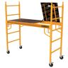 MetalTech Safeclimb Baker Style Scaffold Rolling Platform, 1250 lbs. Load Capacity, 6 ft. W x 6.25 ft. H x 2.5 ft. D, Steel