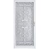 Grisham Naples 36 in. x 80 in. White Full View Wrought Iron Security Storm Door with Reversible Hinging