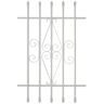 Grisham 24 in. x 36 in. Spear Point 5-Bar Security Bar Window Guard, White