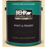 BEHR PREMIUM PLUS 1 gal. #340E-3 Bavarian Cream Semi-Gloss Enamel Exterior Paint & Primer