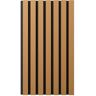 Ekena Millwork AcousticPro 1 in. x 1 ft. x 8 ft. Noise Cancelling Traditional MDF Sound Absorbing Panel in Honey Maple (2-Pack)