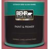 BEHR PREMIUM PLUS 1 qt. #BIC-33 Cinnamon Candle Semi-Gloss Enamel Exterior Paint & Primer